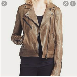 Rag and bone leather moto jacket/vest